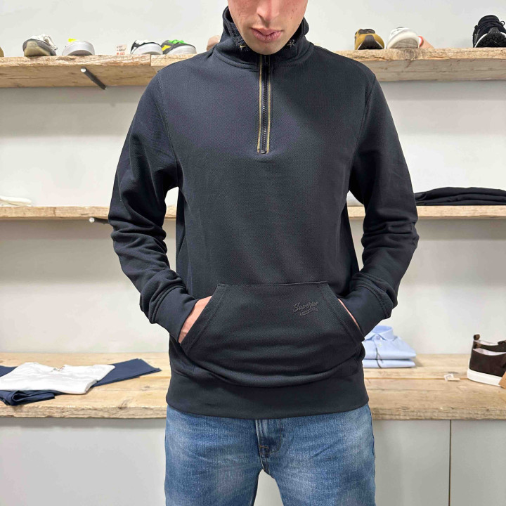 Felpa con mezza zip Blend