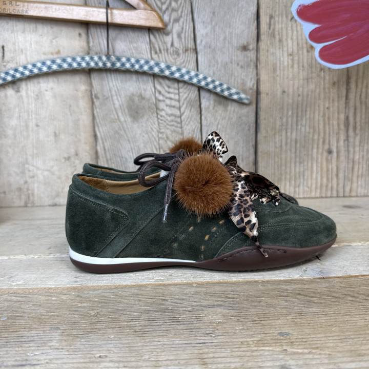 Sneakers verde bosco Melinè