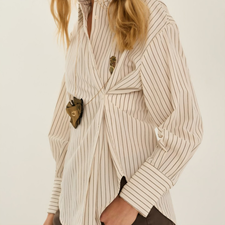 Camicia chiusura asimmetrica Souvenir