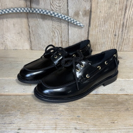 Mocassino barca nero Ovyè