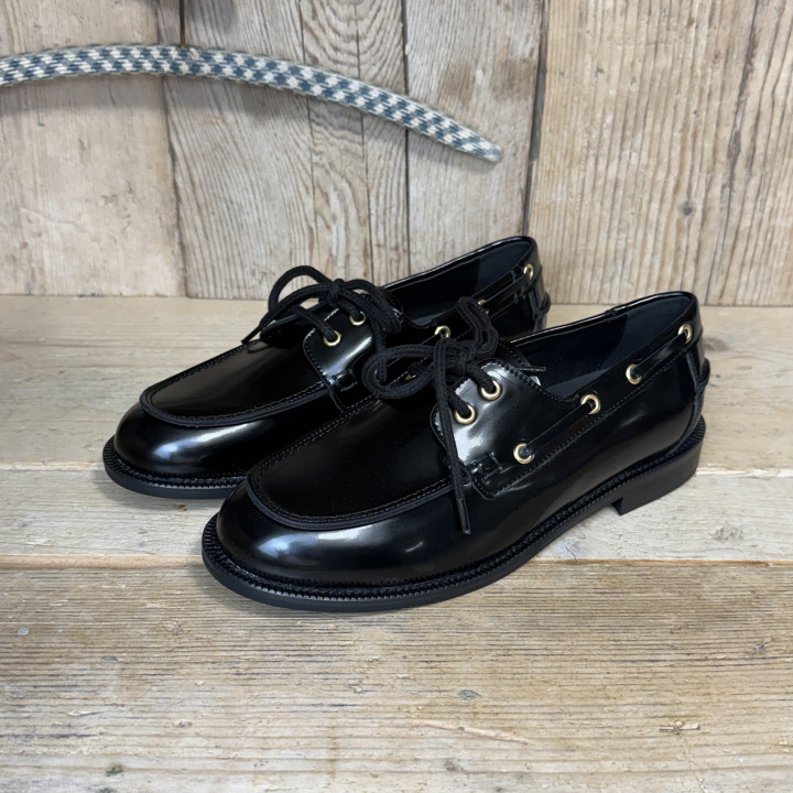 Mocassino barca nero Ovyè